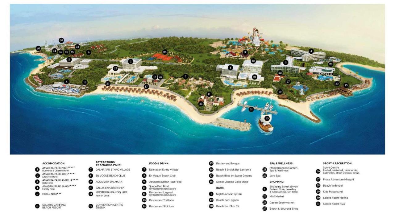 Amadria Park Beach Hotel Jure Sibenik Ngoại thất bức ảnh